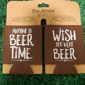 2 beer can koozies
